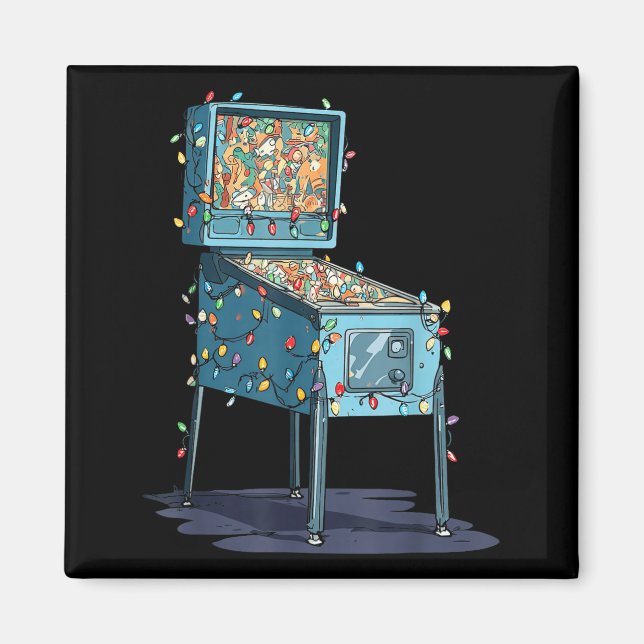 Funny Nball Machine Christmas Graphics Lights Love Magnet (Vorne)