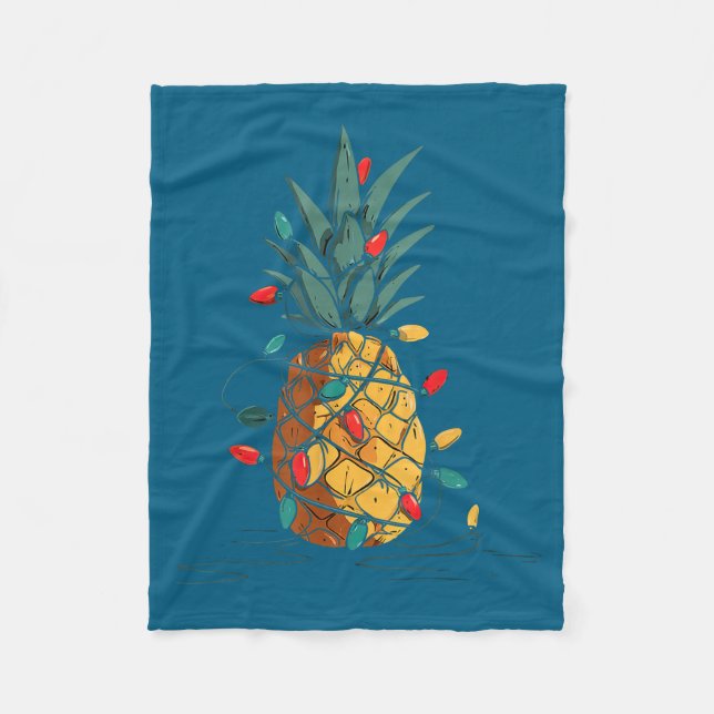 Funny Ne Christmas Graphics Lights Lover  Fleecedecke (Vorderseite)