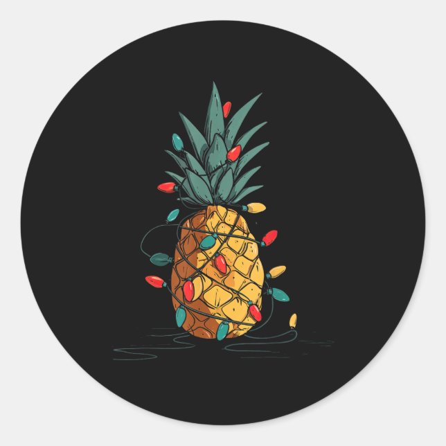 Funny Ne Christmas Graphics Lights Lover  Runder Aufkleber (Vorderseite)