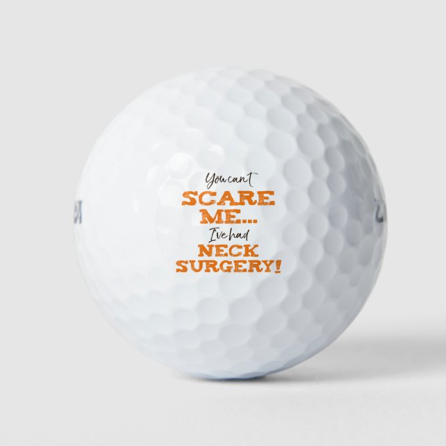 Funny Neck Operation Erholung Golfball (Vorderseite)