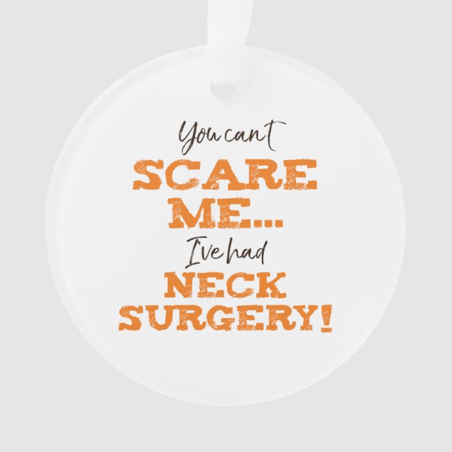 Funny Neck Operation Erholung Ornament (Vorderseite)
