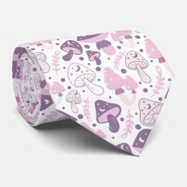 Funny Neck Tie mit Mushroom Pattern Krawatte
