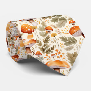 Funny Neck Tie mit Mushroom Pattern Krawatte