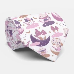 Funny Neck Tie mit Mushroom Pattern Krawatte