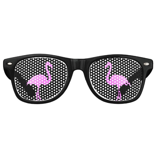 Funny neink flamingo Vogel Party Schattierungen Partybrille (Vorderseite)