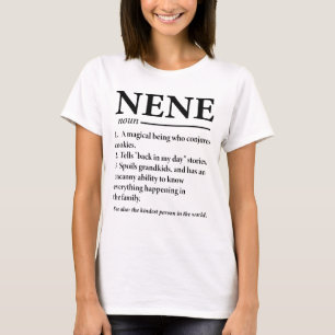 Funny Nene Definition Großmutter T-Shirt