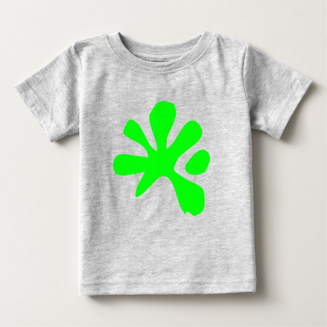 Funny neon grüne Schleime Farbe spritzig spieleris Baby T-shirt (Vorderseite)