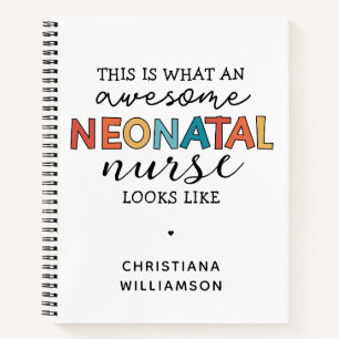 Funny Neonatal Nurse Phantastische Wertschätzung Notizbuch