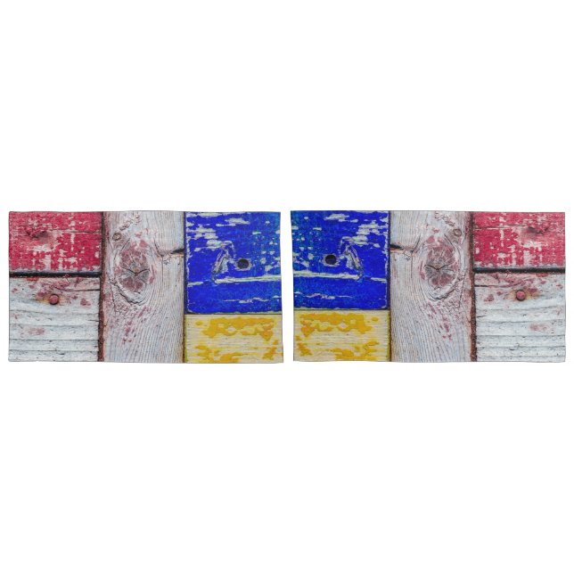 Funny Neoplastici Holzkunst Stil Kissenbezug (Rückseite-Set)