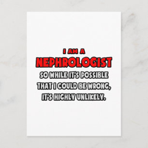 Funny Nephrologist .. Sehr unwahrscheinlich Postkarte