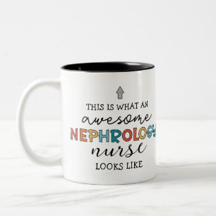 Funny Nephrology Nurse Phantastische Wertschätzung Zweifarbige Tasse