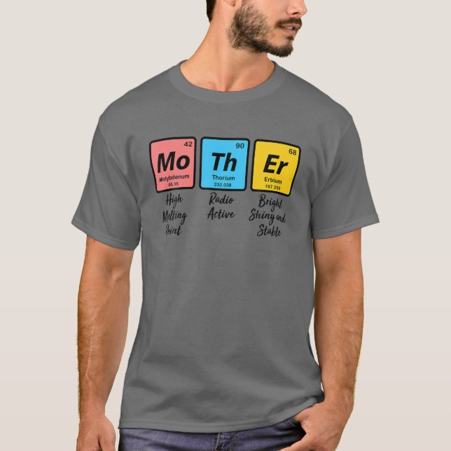Funny Nerd Chemistry Mama Geschenk Muttertag T-Shirt (Vorderseite)