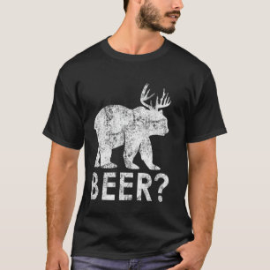 Funny Nerdy Beer Bär Deer Hunter Drinker Puft Gesc T-Shirt