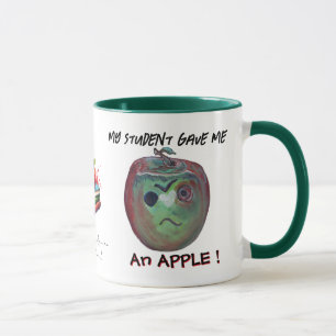 Funny Nerdy Educators Apple Tasse