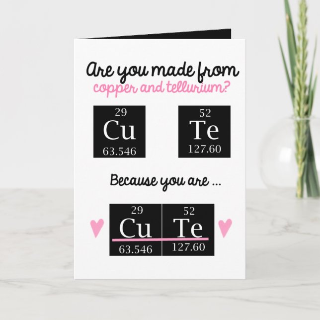 Funny Nerdy Valentines Card Feiertagskarte (Vorderseite)