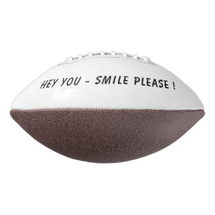 Funny Neugier Augen - Lächeln - Ihren Text/Farbe h Football