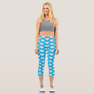 Funny neugierig Hausgans Cartoon Illustration Capri Leggings