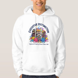 Funny Neurodivergent Raccoon Meme - Brain Loading Hoodie