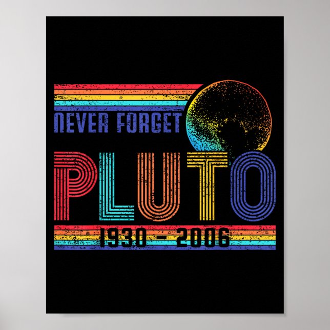 Funny Never Forget Memorial Space Science Astronom Poster (Vorne)