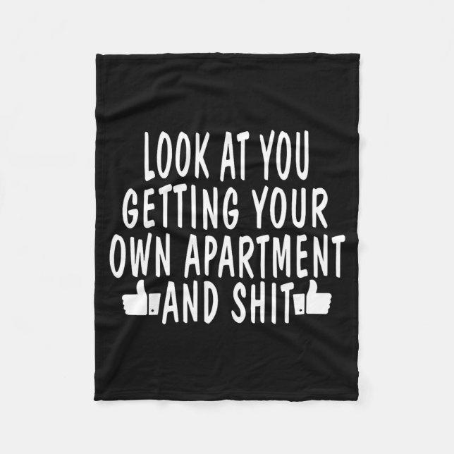 Funny New Apartment House Warming Gift  Fleecedecke (Vorderseite)