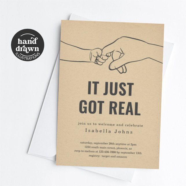 Funny New Baby Welcome Party, Sip and See Einladung (Von Creator hochgeladen)