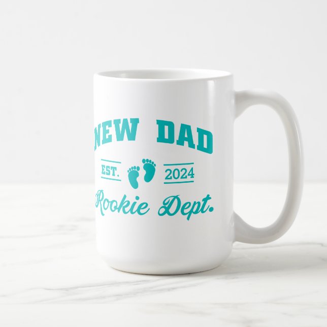 Funny New Dad Boy Your Year Kaffeetasse (Rechts)