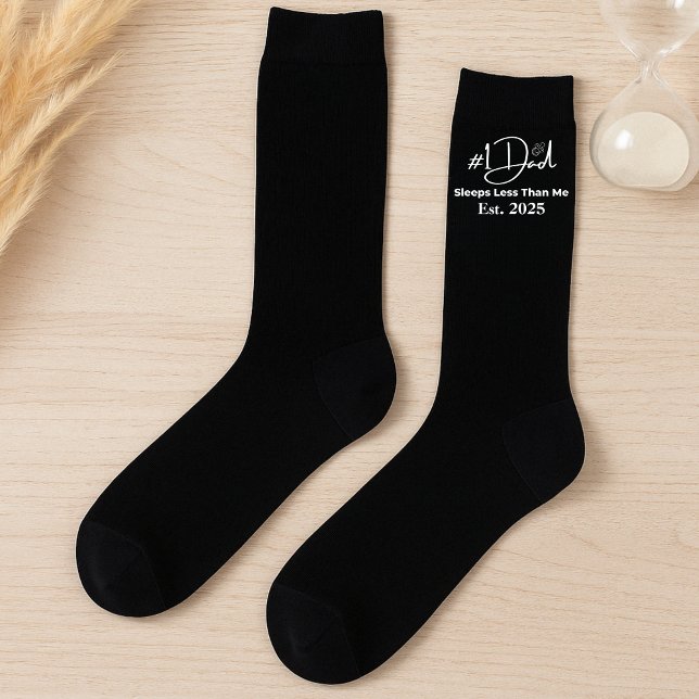 Funny New Dad schläft weniger als ich Socken (Von Creator hochgeladen)