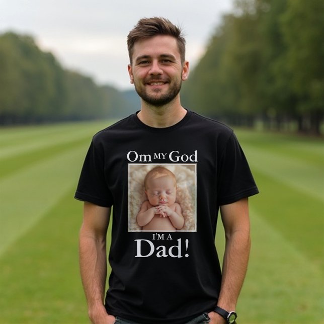 Funny New Dad Shirt - Custom Baby Foto T-Shirt (Von Creator hochgeladen)