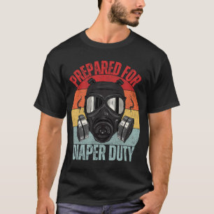 Funny New Dad vorbereitet für Windelunterricht Dad T-Shirt
