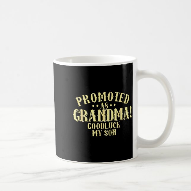 Funny New Grandma Promotion Quote Grandmother Humo Kaffeetasse (Rechts)