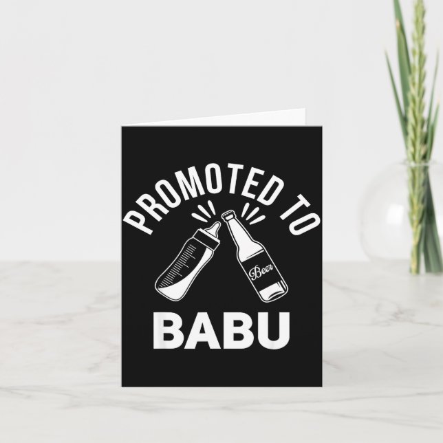 Funny New Grandpa Pregnancy Announcement Promoted  Karte (Vorderseite)