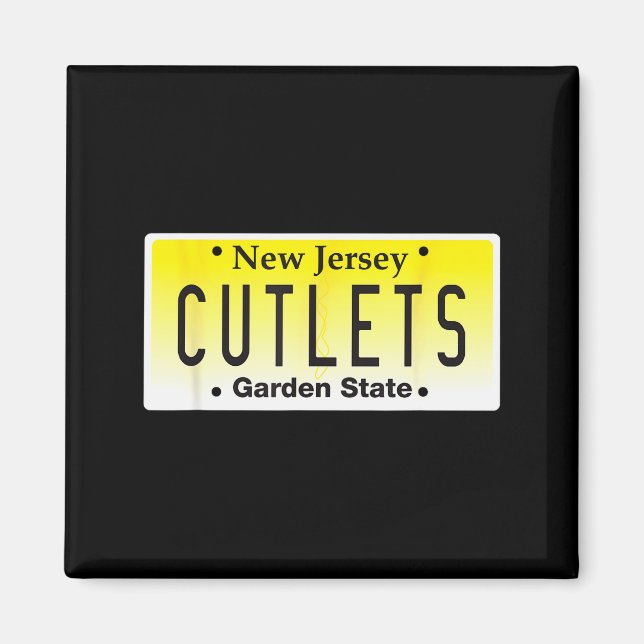 Funny New Jersey Italian American Devito Nj Cutlet Magnet (Vorne)