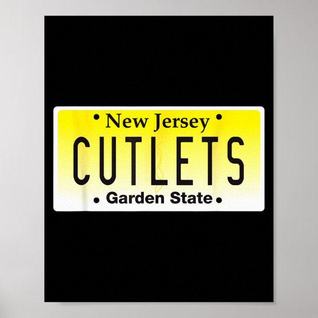 Funny New Jersey Italian American Devito Nj Cutlet Poster (Vorne)