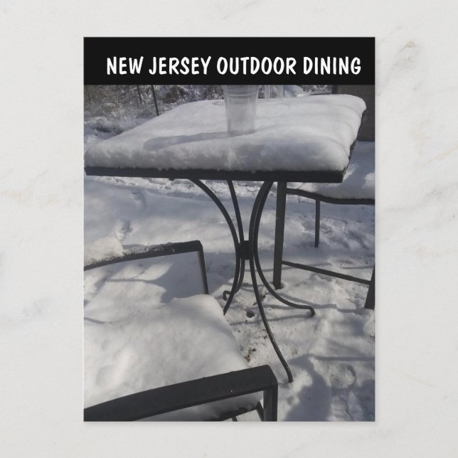 FUNNY NEW JERSEY OUTDOOR ESSOREN POSTCARDS POSTKARTE (Vorderseite)