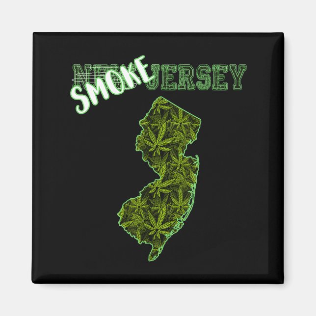 Funny New Jersey Weed Weed Culture  Magnet (Vorne)