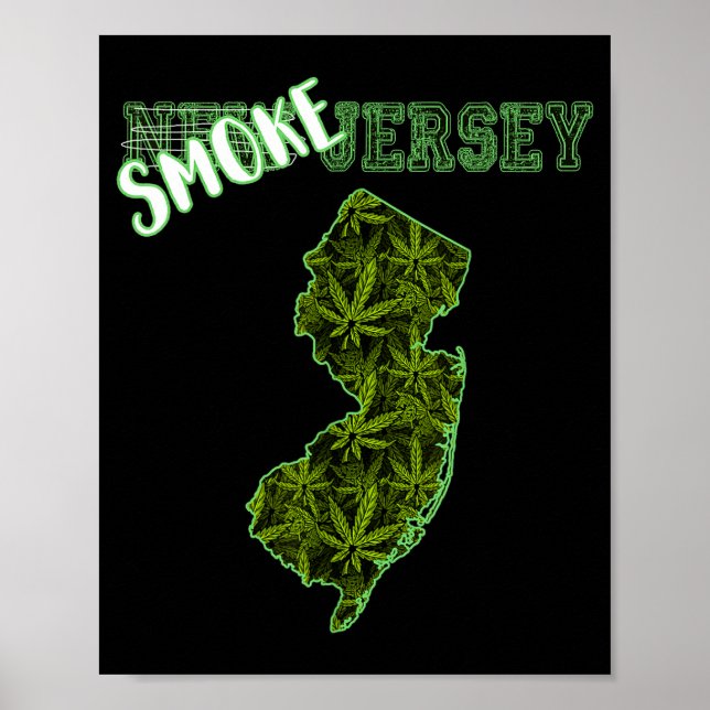 Funny New Jersey Weed Weed Culture  Poster (Vorne)
