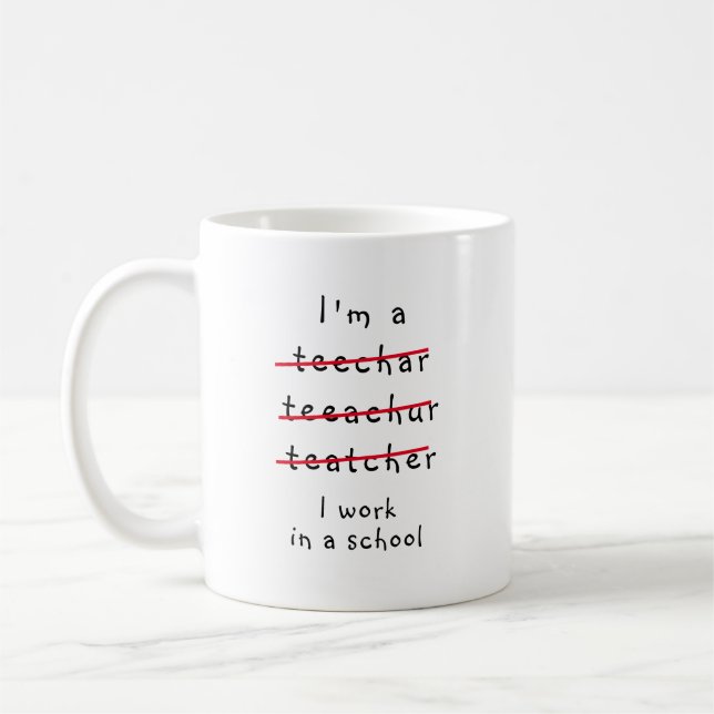 Funny New Lehrer, ich bin Lehrerin Tasse (Links)