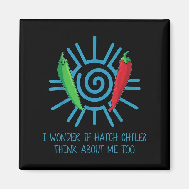 Funny New Mexico Peppers Hatch Chili  Magnet (Vorne)