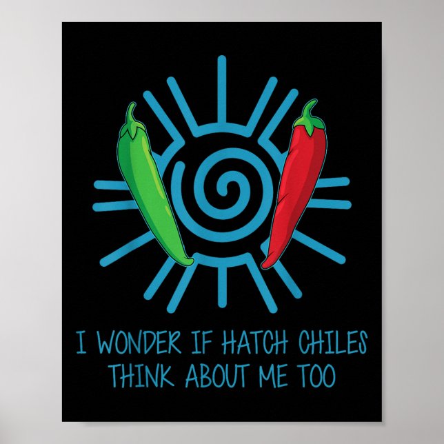 Funny New Mexico Peppers Hatch Chili  Poster (Vorne)