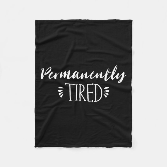 Funny New Mother And Father Gift, Permanently Tire Fleecedecke (Vorderseite)