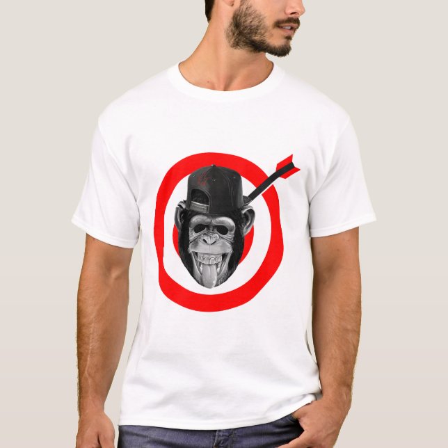 Funny New Novelty Graphic Design MONKEY THUMP T-Shirt (Vorderseite)