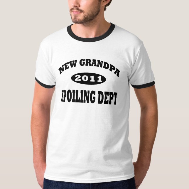 Funny New Opa Spooling Department T-Shirt (Vorderseite)