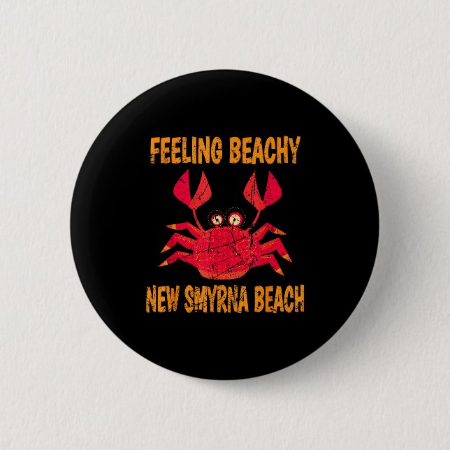 Funny New Smyrna Beach Vacation Summer Quote For M Button (Vorderseite)