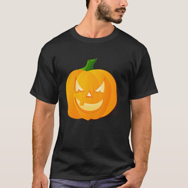Funny New Sports Football HAPPY HALLOWEEN T-Shirt (Vorderseite)