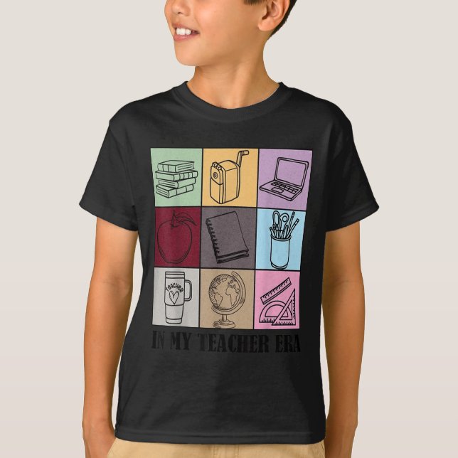Funny New Teacher Quote In My Teacher Era Cool Tea T-Shirt (Vorderseite)