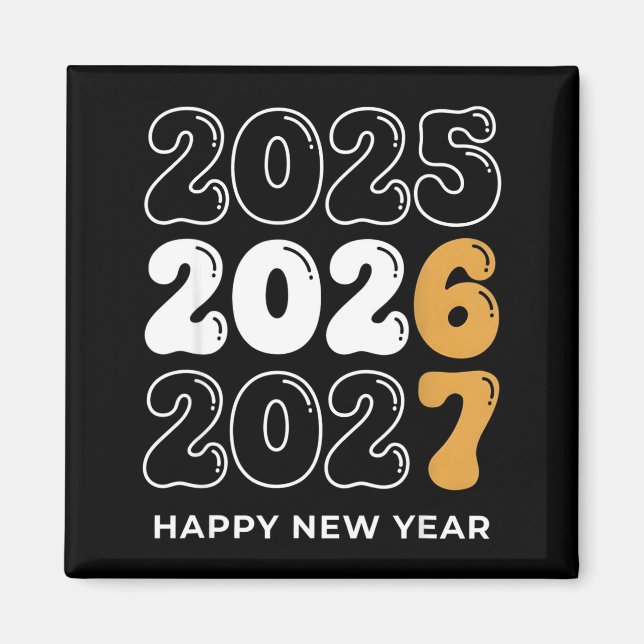 Funny New Year 2026 Kids Six Seven 67 Meme  Magnet (Vorne)