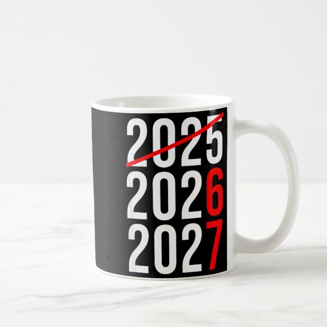 Funny New Year 67 Meme Hello 2026 Goodbye 2025 Wai Kaffeetasse (Rechts)