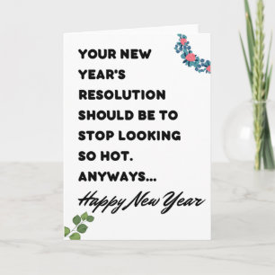Funny New Year Card Karte