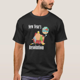 Funny New Year's Resolution Shirt.   T-Shirt