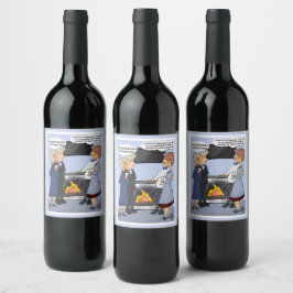 Funny New Year's Resolution Weinetikett